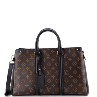 Louis Vuitton Soufflot Tote Monogram Canvas with Leather MM