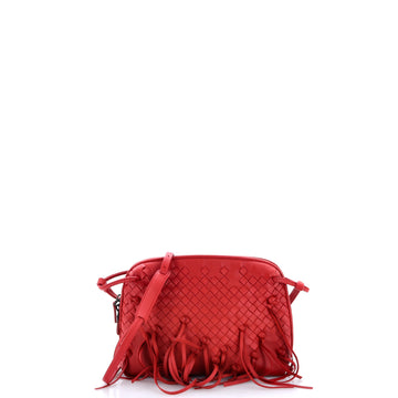 Bottega Veneta Nodini Crossbody Bag Fringe Intrecciato Nappa Small
