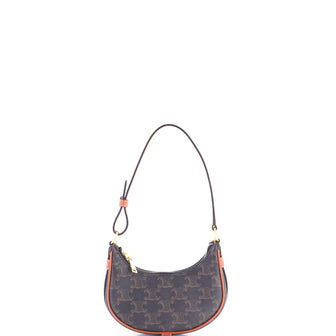 Celine Ava Bag Triomphe Coated Canvas Mini