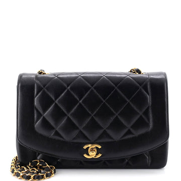 Chanel Vintage Diana Flap Bag Quilted Lambskin Medium