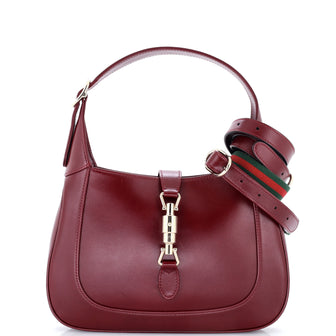 Gucci Web Strap Jackie 1961 Hobo Leather Medium