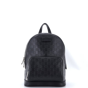 Gucci Signature Pocket Backpack Guccissima Leather Small