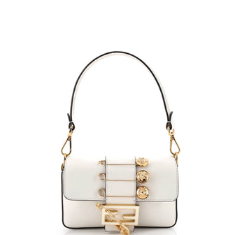 Fendi x Versace Fendace Brooch Baguette NM Bag Leather Mini