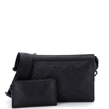 Louis Vuitton Trio Messenger Bag Monogram Shadow Leather