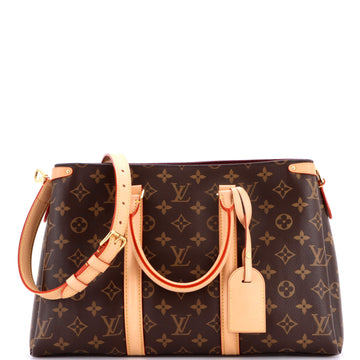 Louis Vuitton Soufflot Tote Monogram Canvas with Leather MM