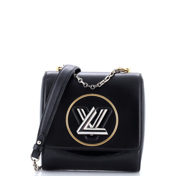 Louis Vuitton Pochette Twist Handbag Leather with Monogram Vernis