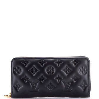 Louis Vuitton Coussin Zippy Wallet Monogram Embossed Lambskin