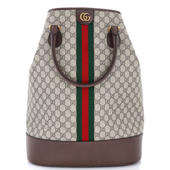 Gucci Savoy Duffle Bag GG Coated Canvas