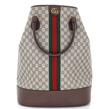 Gucci Savoy Duffle Bag GG Coated Canvas