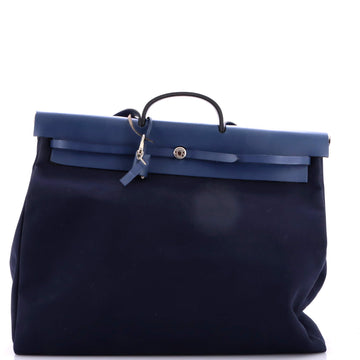 Hermes Herbag Cabine Toile and Leather