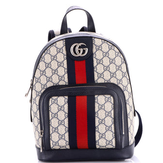 Gucci Ophidia Backpack GG Coated Canvas and Leather Small