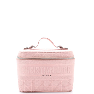 Christian Dior DiorTravel Vanity Case Cannage Embroidered Canvas