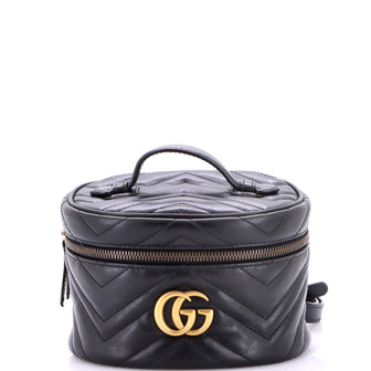Gucci GG Marmont Vanity Backpack Matelasse Leather Mini