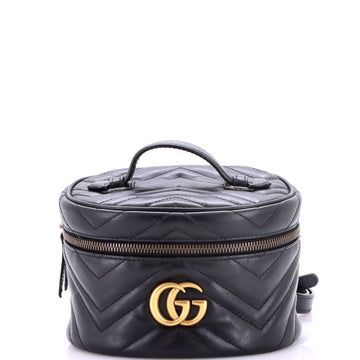 Gucci GG Marmont Vanity Backpack Matelasse Leather Mini