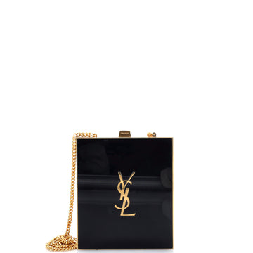 Saint Laurent Tuxedo Box Minaudiere Plexiglass and Metal