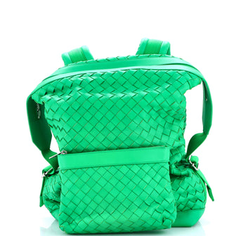 Bottega Veneta Front Pocket Backpack Intrecciato Nappa Large