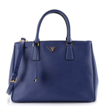 Prada Double Zip Lux Tote Saffiano Leather Medium