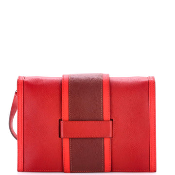 Hermes H Passant Clutch Shoulder Bag Evercolor