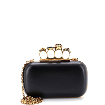 Alexander McQueen Knuckle Box Clutch Leather Small