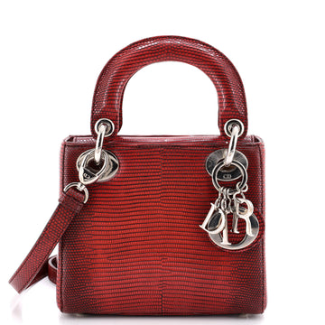 Christian Dior Lady Dior Chain Bag Ombre Lizard Mini