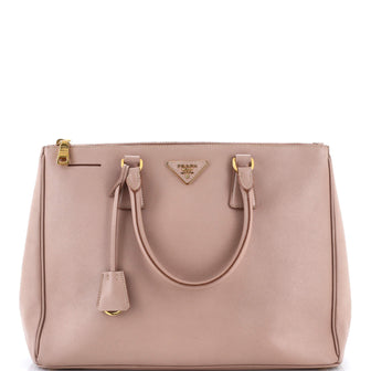 Prada Double Zip Lux Tote Saffiano Leather Large