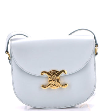 Celine Triomphe Besace Clea Flap Bag Leather