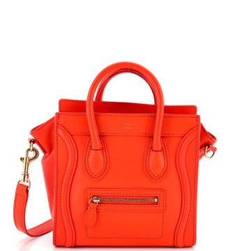 Celine Luggage Bag Smooth Leather Nano