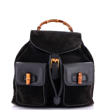 Gucci Vintage Bamboo Backpack Leather Medium
