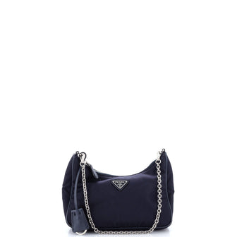 Prada Re-Edition 2005 Hobo Tessuto with Saffiano Leather Mini