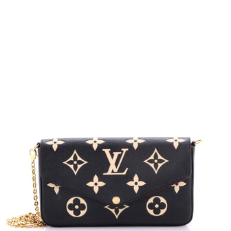 Louis Vuitton Felicie Pochette Bicolor Monogram Empreinte Giant