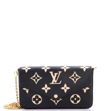 Louis Vuitton Felicie Pochette Bicolor Monogram Empreinte Giant