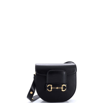 Gucci Horsebit 1955 Rounded Shoulder Bag Leather Mini