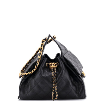 Chanel 25 Hobo Bag Quilted Caviar Small