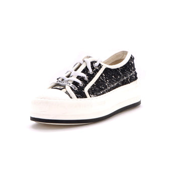 Christian Dior Women's Walk'N'Dior Sneakers Cannage Quilt Tweed
