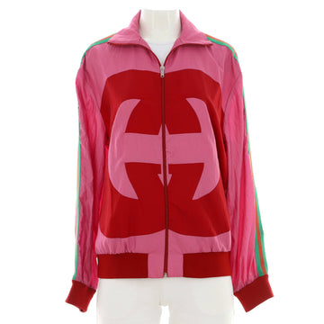 Gucci Women's Zip Track Jacket Printed Polyamide
