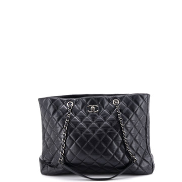 Chanel Classic CC Shopping Tote Quilted Caviar Large