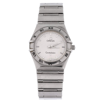 Omega Constellation Quartz Watch Stainless Steel 25
