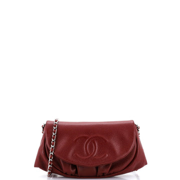 Chanel Half Moon Wallet on Chain Caviar