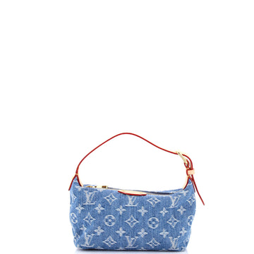 Louis Vuitton Hills Pochette LV Remix Monogram Denim