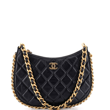 Chanel CC Chain Around Hobo Quilted Lambskin