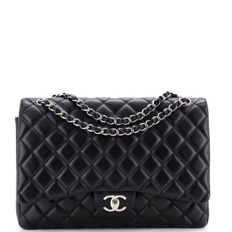Chanel Classic Double Flap Bag Quilted Lambskin Maxi