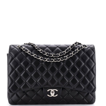 Chanel Classic Double Flap Bag Quilted Lambskin Maxi