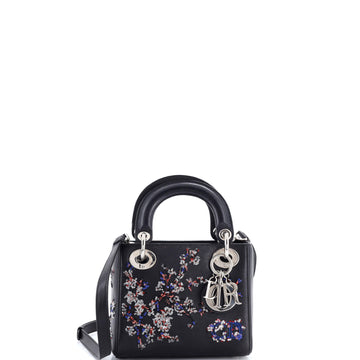 Christian Dior Lady Dior Bag Embellished Leather Mini