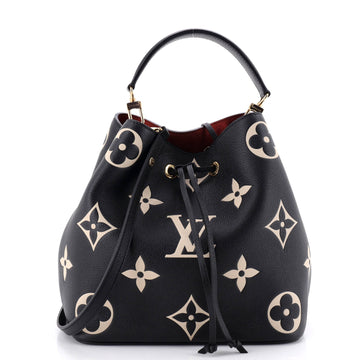 Louis Vuitton NeoNoe Handbag Bicolor Monogram Empreinte Giant MM