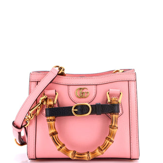 Gucci Diana NM Bamboo Handle Tote Leather Mini