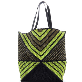 Loewe Puzzle Fold Tote Raffia Large