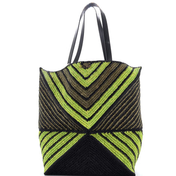 Loewe Puzzle Fold Tote Raffia Large