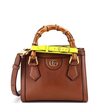Gucci Diana NM Bamboo Handle Tote Leather Mini
