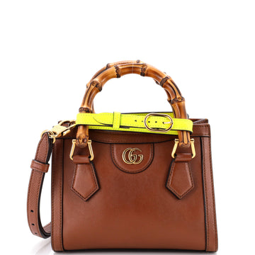 Gucci Diana NM Bamboo Handle Tote Leather Mini
