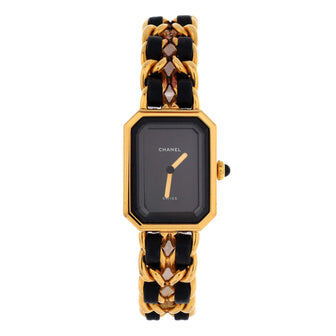 Chanel Premiere Rock Quartz Watch Plated Metal and Leather 20